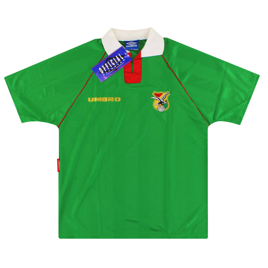 1994-95 Bolivien Umbro Heim Trikot *m/Etiketten* L