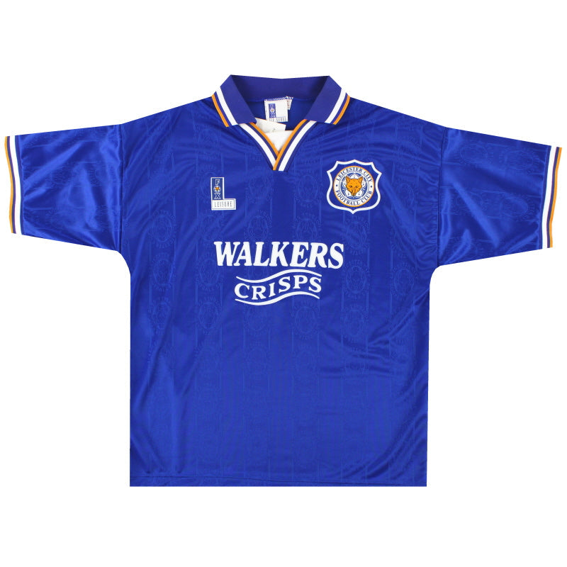 1994-96 Leicester Fox Leisure Heimtrikot *m/Etiketten* L
