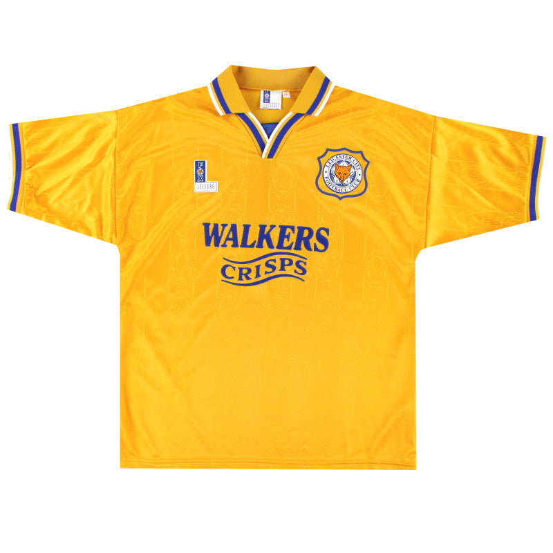 1994-96 Leicester Fox Leisure Auswärtstrikot *Neuwertig* L