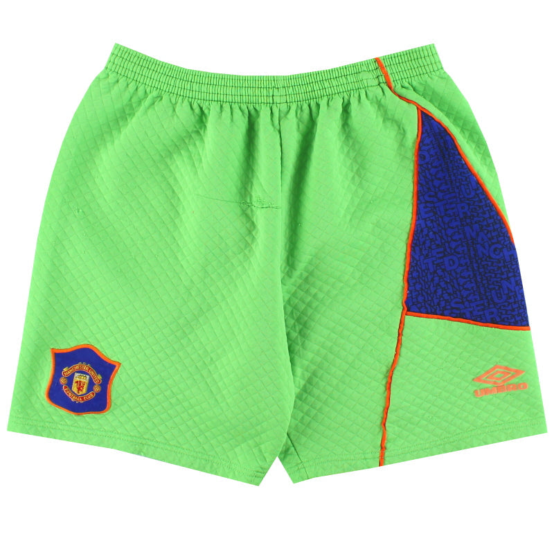 1994-96 Manchester United Umbro Torwartshorts XS