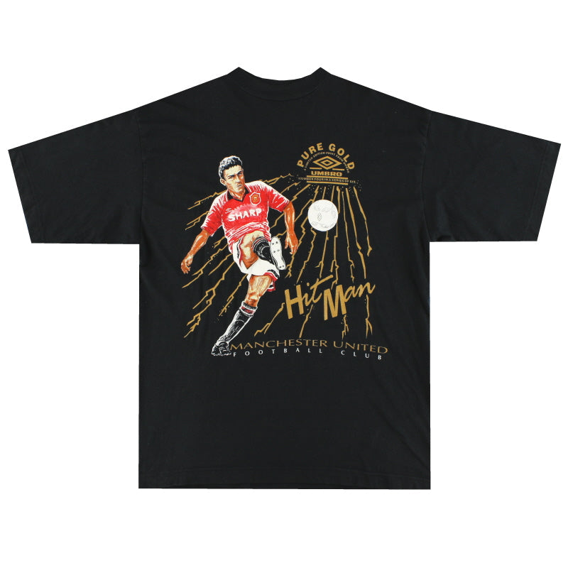 1994–96 Manchester United Umbro Graphic Tee Sharpe #5 XL