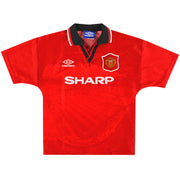 1994-96 Manchester United Umbro Home Shirt *Mint* XL