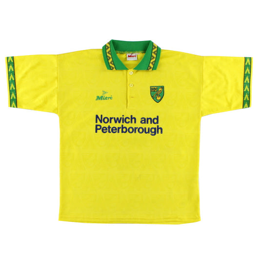 1994-96 Norwich City Mitre Home Shirt L