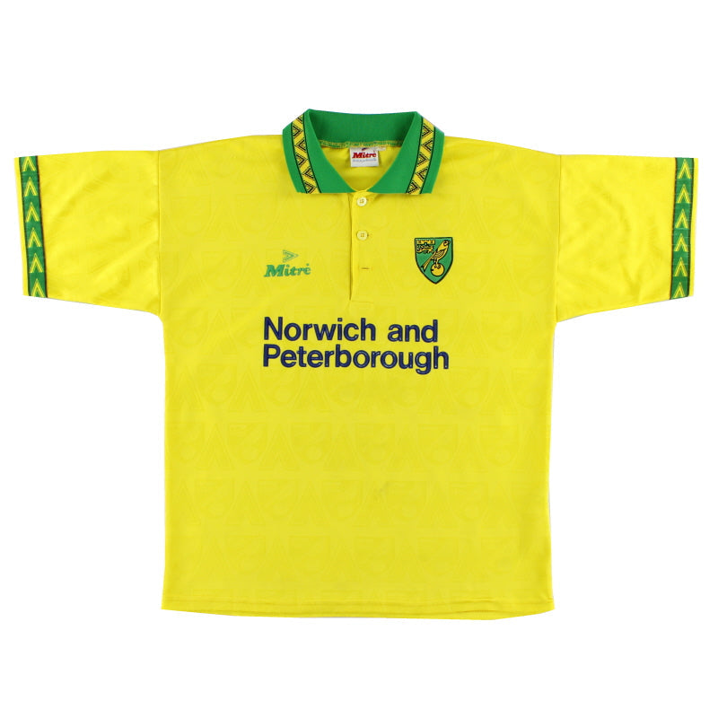 1994-96 Norwich City Mitre Home Shirt L