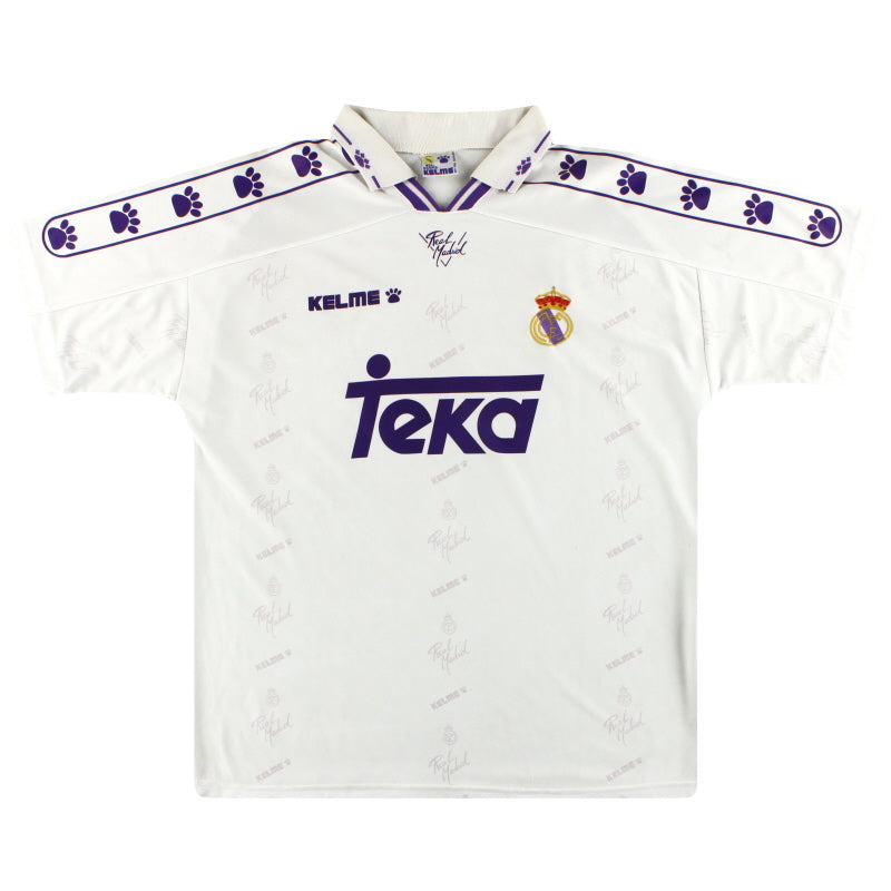 1994-96 Real Madrid Kelme Heimtrikot L