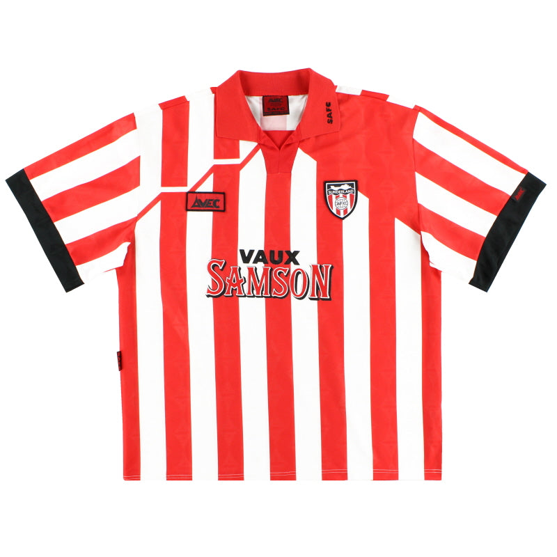1994-96 Sunderland Avec Home Shirt L