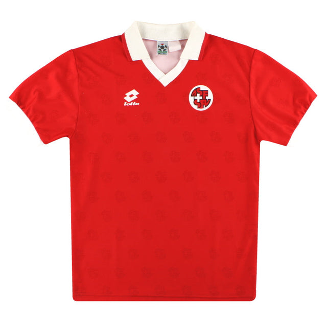 1994-96 Switzerland Lotto 'Signed' Home Shirt XS