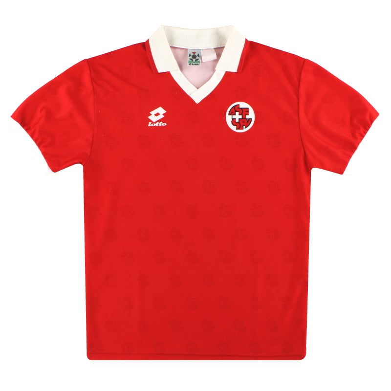 1994-96 Schweiz Lotto „Signiertes“ Heimtrikot XS