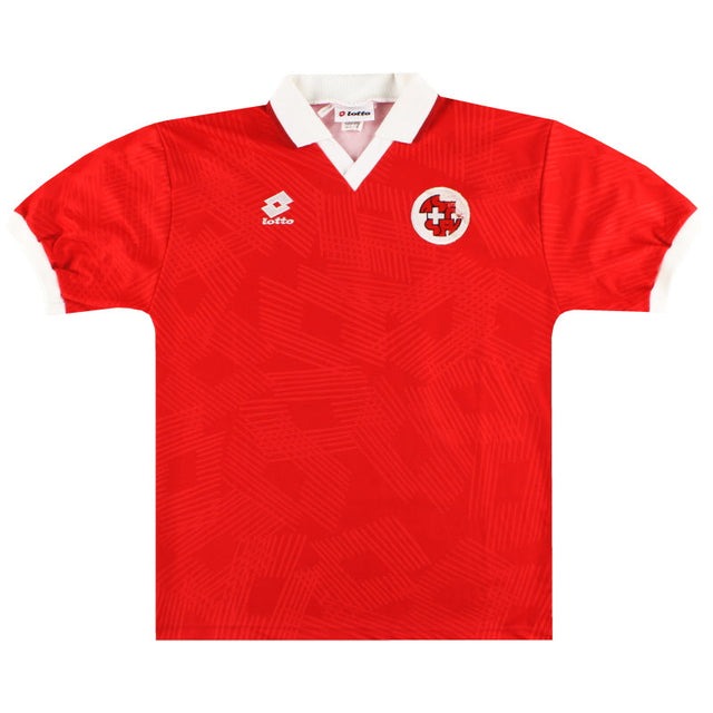 1994-96 Switzerland Lotto Match Worn Home Shirt #15 XL