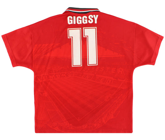 1994-96 Manchester United Umbro Home Shirt Giggsy #11 L