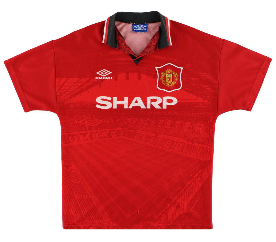 1994-96 Manchester United Umbro Home Shirt M