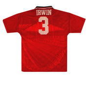1994-96 Manchester United Umbro Heimtrikot Irwin #3 L