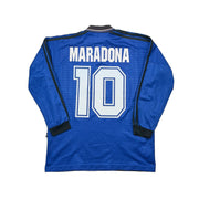 1994 Argentinien Maradona #10 L/S Auswärtstrikot (S) Adidas