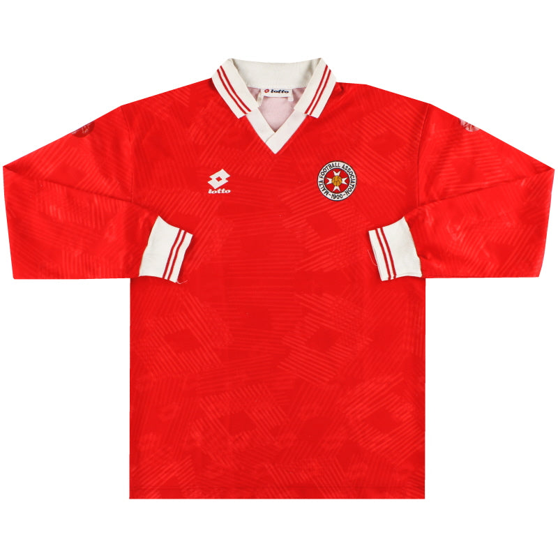 1994 Malta Lotto Match Worn Heimtrikot #16 L/S L