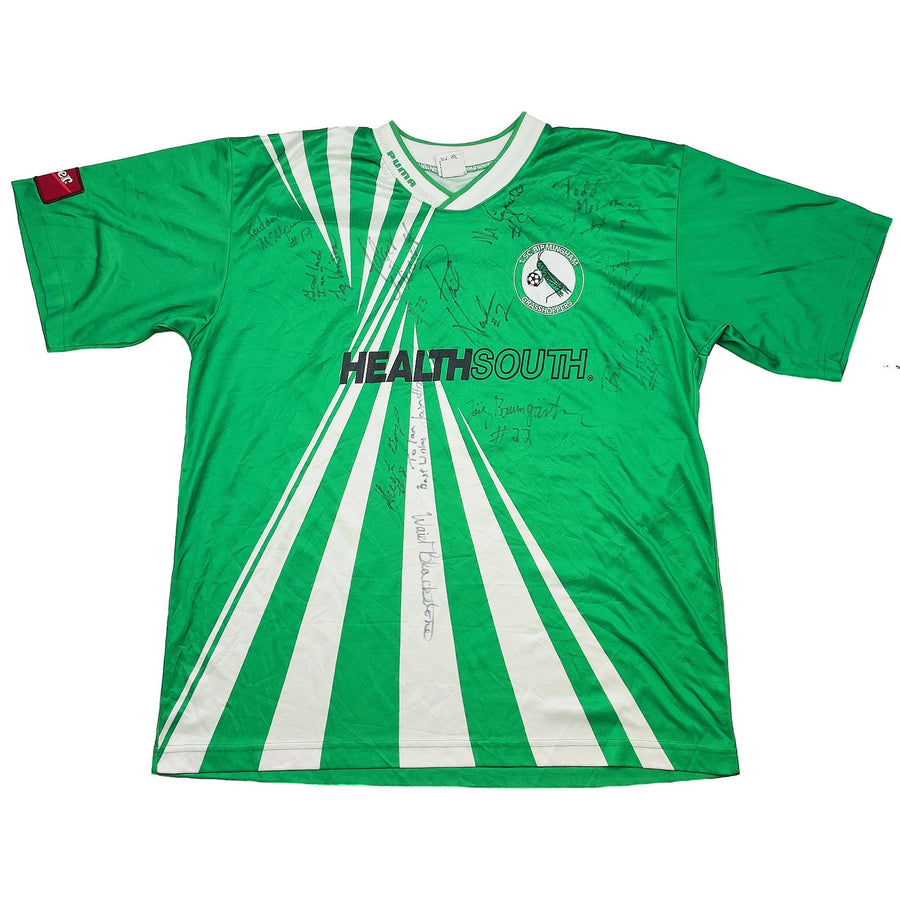 1994/95 Birmingham Grasshoppers #2 *Mannschaftssigniertes* Heimtrikot (XL) Puma