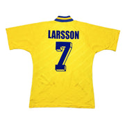 1994/96 Schweden Larsson #7 Heimtrikot (M) Adidas