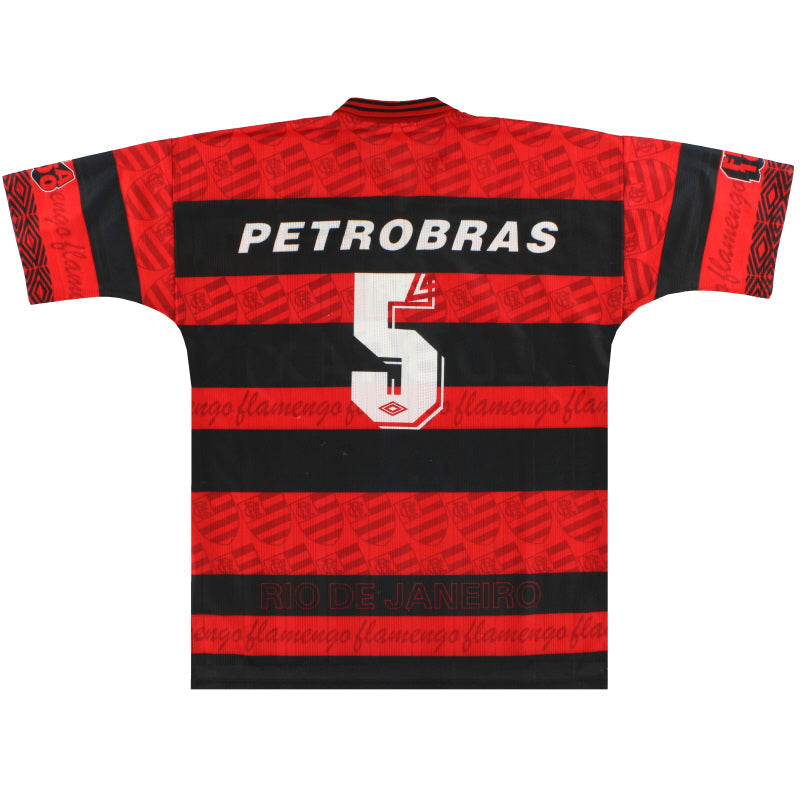 1995-96 Flamengo Umbro Centenary Heimtrikot #5 L