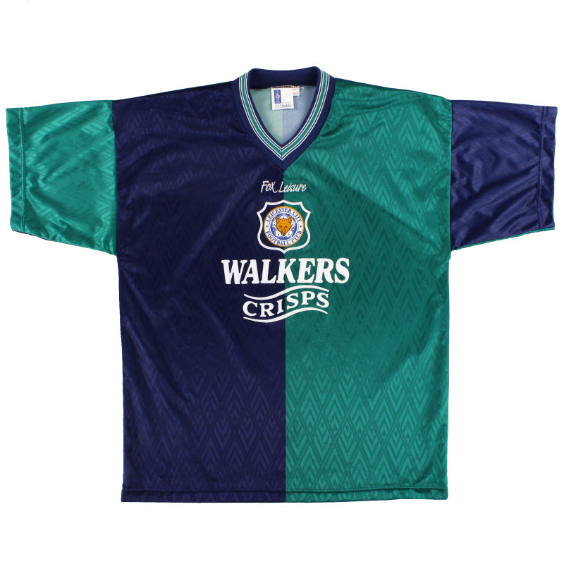1995-96 Leicester Fox Leisure Auswärtstrikot *Neuwertig* M