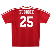 1995-96 Liverpool adidas Heim Trikot Ruddock #25 *Neuwertig* L