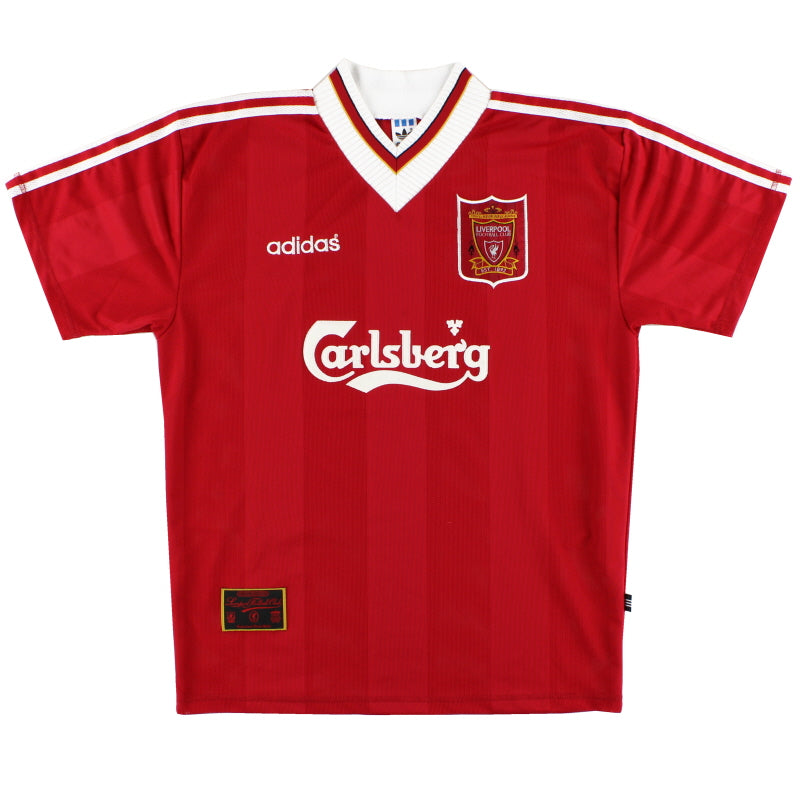 1995-96 Liverpool Adidas Heimtrikot *Neuwertig* S