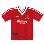 1995-96 Liverpool adidas Heimtrikot XS.Jungen