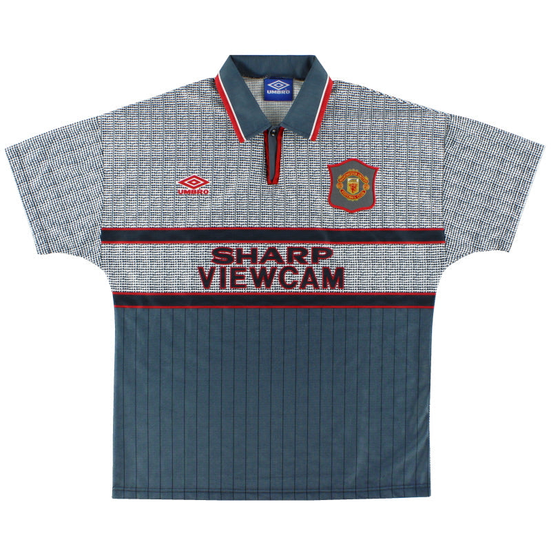 1995-96 Manchester United Umbro Auswärtstrikot J