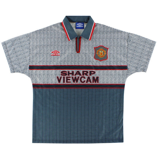 1995-96 Manchester United Umbro Away Shirt *Mint* L