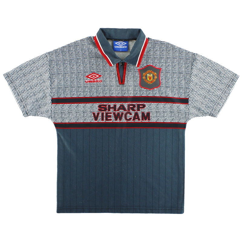 1995-96 Manchester United Umbro Auswärtstrikot Y