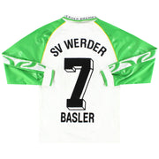 1995-96 Werder Bremen Puma Heimtrikot Basler #14 langärmlig XXS