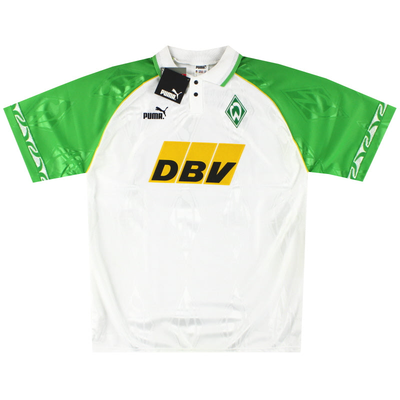 1995-96 Werder Bremen Puma Heimtrikot *mit Etiketten* L