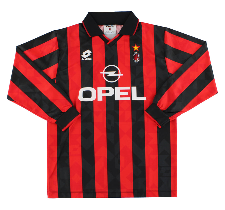 1995-96 AC Milan Lotto Home Shirt L/S