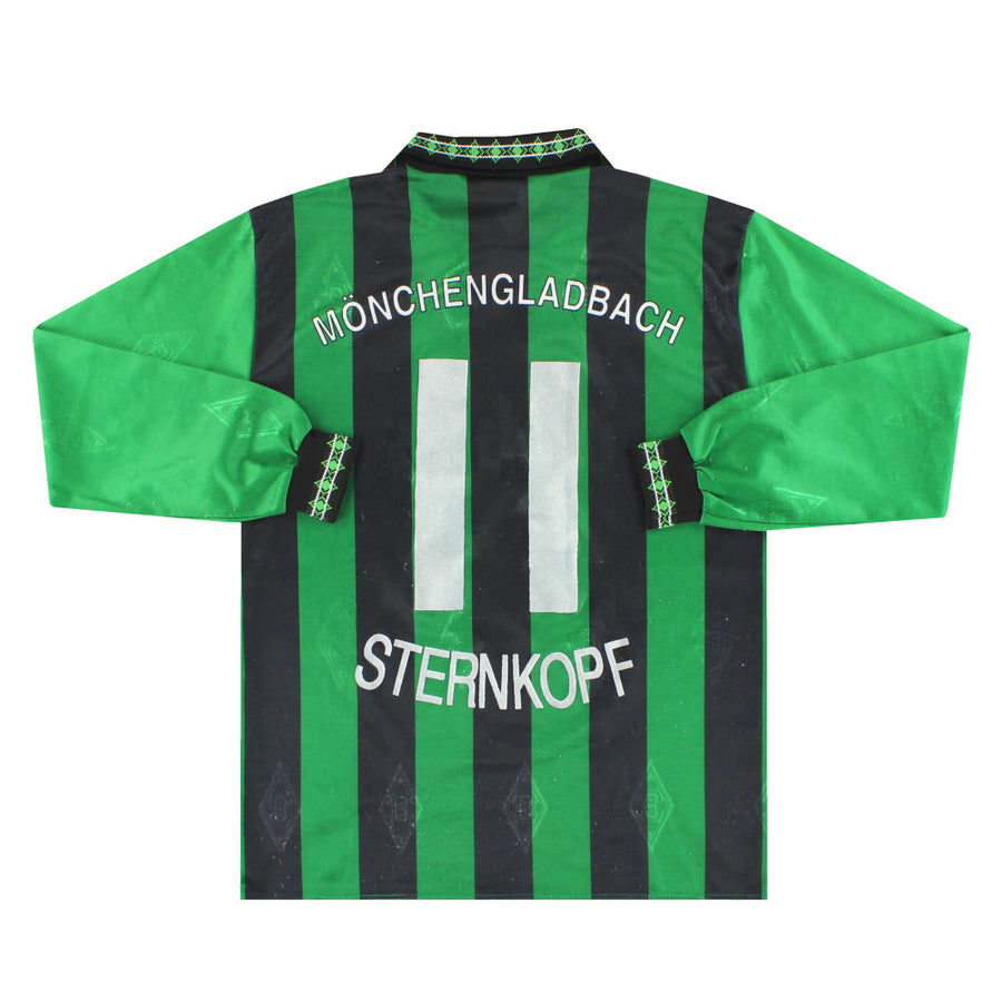 1995-96 Borussia Mönchengladbach Auswärtstrikot Sternkopf #11 Langarm