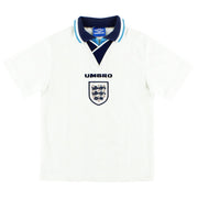 1995-97 England Umbro Heimtrikot Gr. M-Knaben