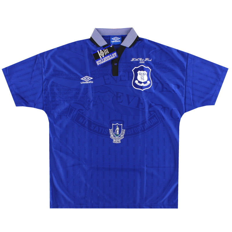1995-97 Home Farm Everton Heimtrikot „FA Cup Finale“ *m. Etikett* XL