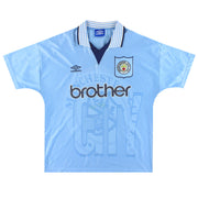 1995-97 Manchester City Umbro Heimtrikot L