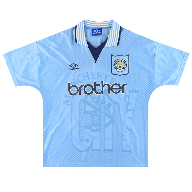 1995-97 Manchester City Umbro Heimtrikot L