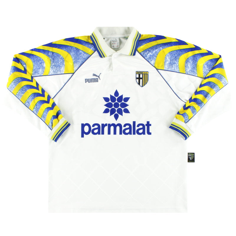 1995-97 Parma Puma Heimtrikot Langarm XXL
