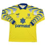 1995/97 Parma 'Scuola Calcio' Langarm-Auswärtstrikot (XS) Puma