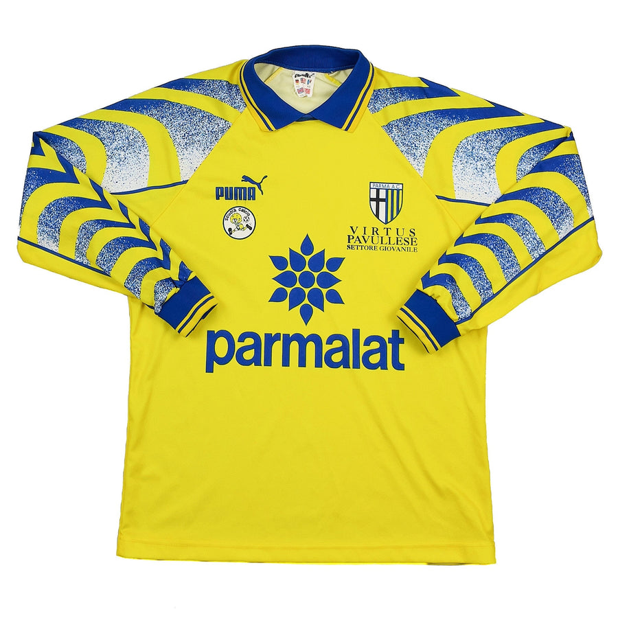 1995/97 Parma 'Scuola Calcio' Langarm-Auswärtstrikot (XS) Puma