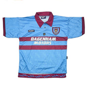 1995/97 West Ham *neuwertiges* Auswärtstrikot zur Hundertjahrfeier (L) Pony