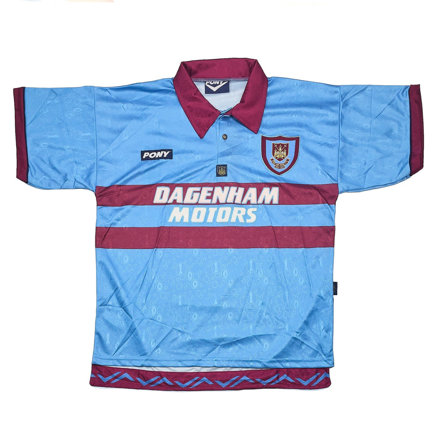 1995/97 West Ham *neuwertiges* Auswärtstrikot zur Hundertjahrfeier (L) Pony