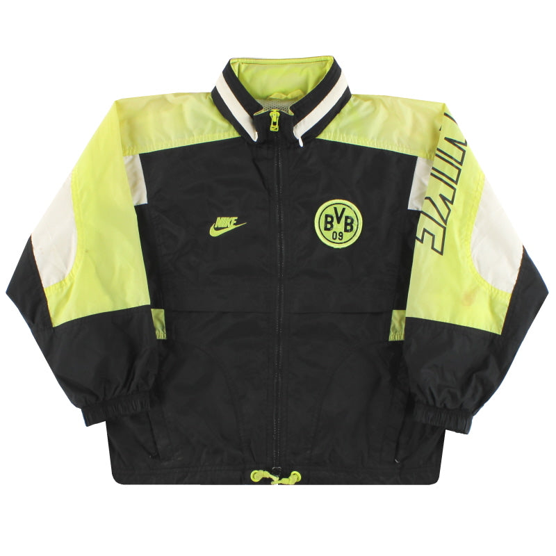 1996-97 Dortmund Nike Kapuzen-Regenjacke Gr. S Jungen