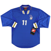 1996-97 Italien Nike Player Issue Heimtrikot #11 *m. Etikett* XL