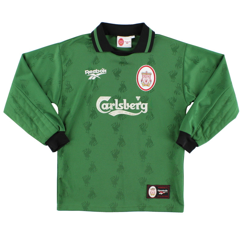 1996-97 Liverpool Reebok Torwart-Trikot Y