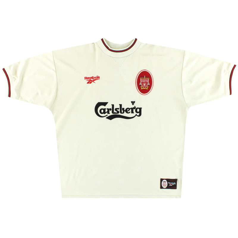 1996-97 Liverpool Reebok Auswärtstrikot *Neuwertig* M