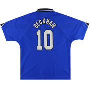 1996-97 Manchester United Umbro Auswärtstrikot Beckham #10 L