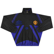 1996-97 Manchester United Umbro 1/2-Zip-Trainingsjacke M