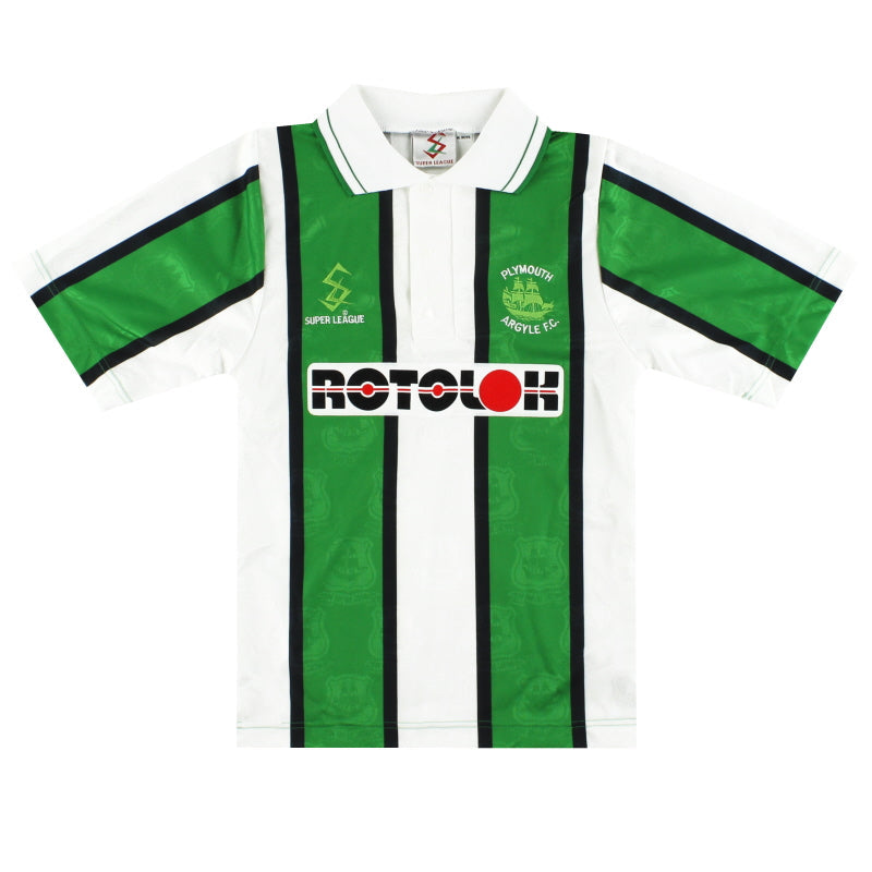 1996-97 Plymouth Super League Auswärtstrikot *Wie neu* Gr. Jungen M