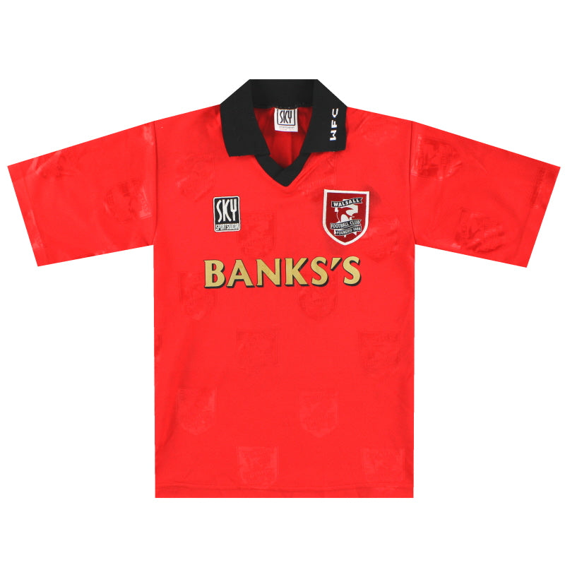 1996-97 Walsall Heimtrikot Knaben M