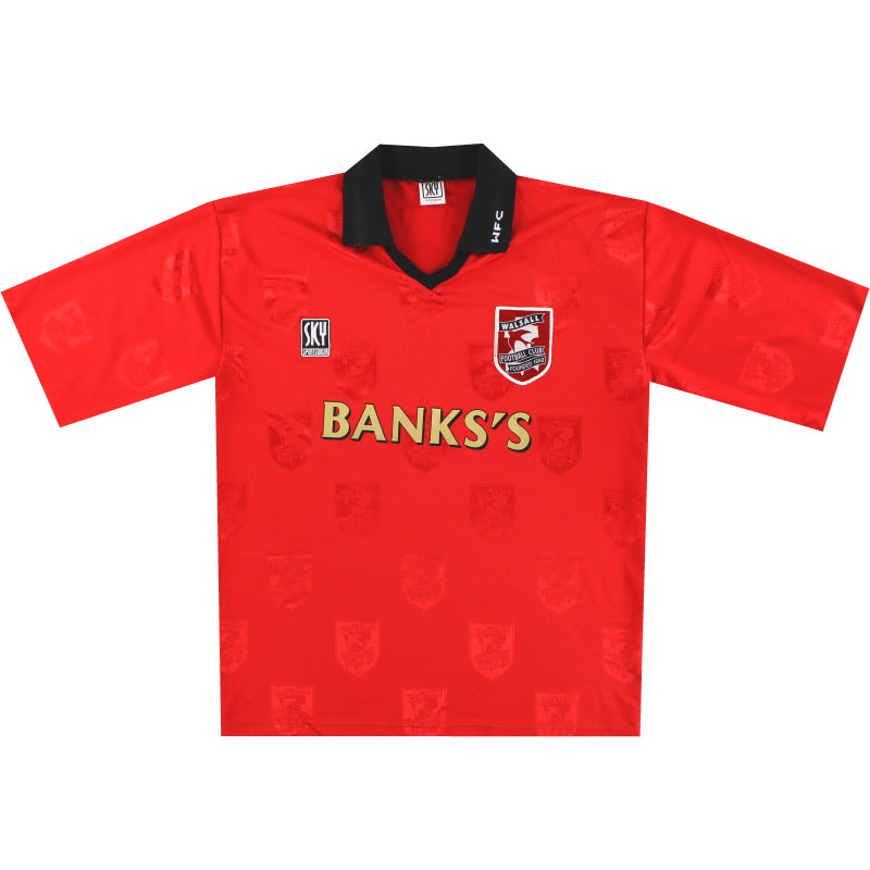 1996-97 Walsall Heimtrikot *Neuwertig* L